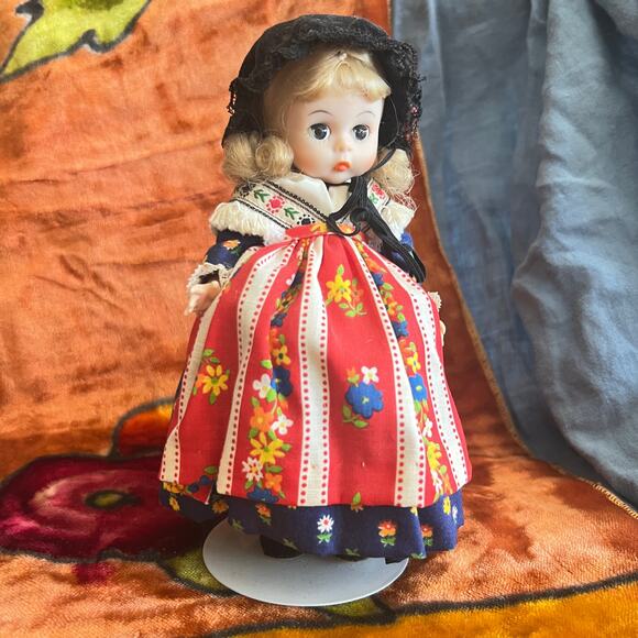 Vintage 80s Madame Alexander Germany 563 Doll 8 Inch with Stand German - Picture 1 of 11